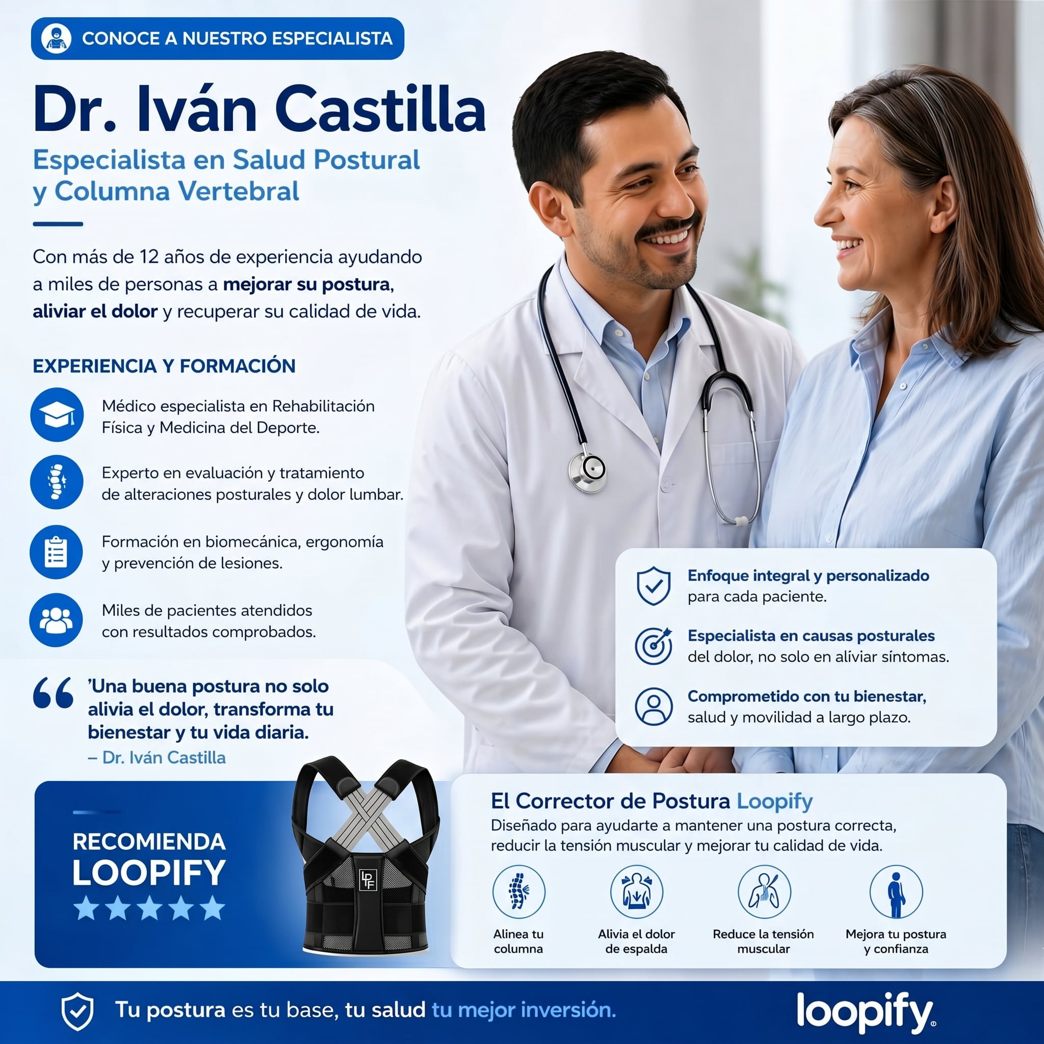 Corrector de Postura - Loopify