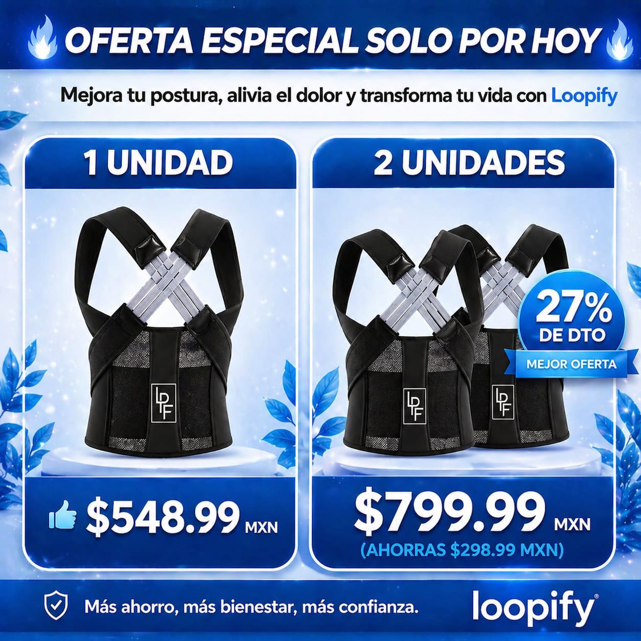 Corrector de Postura - Loopify