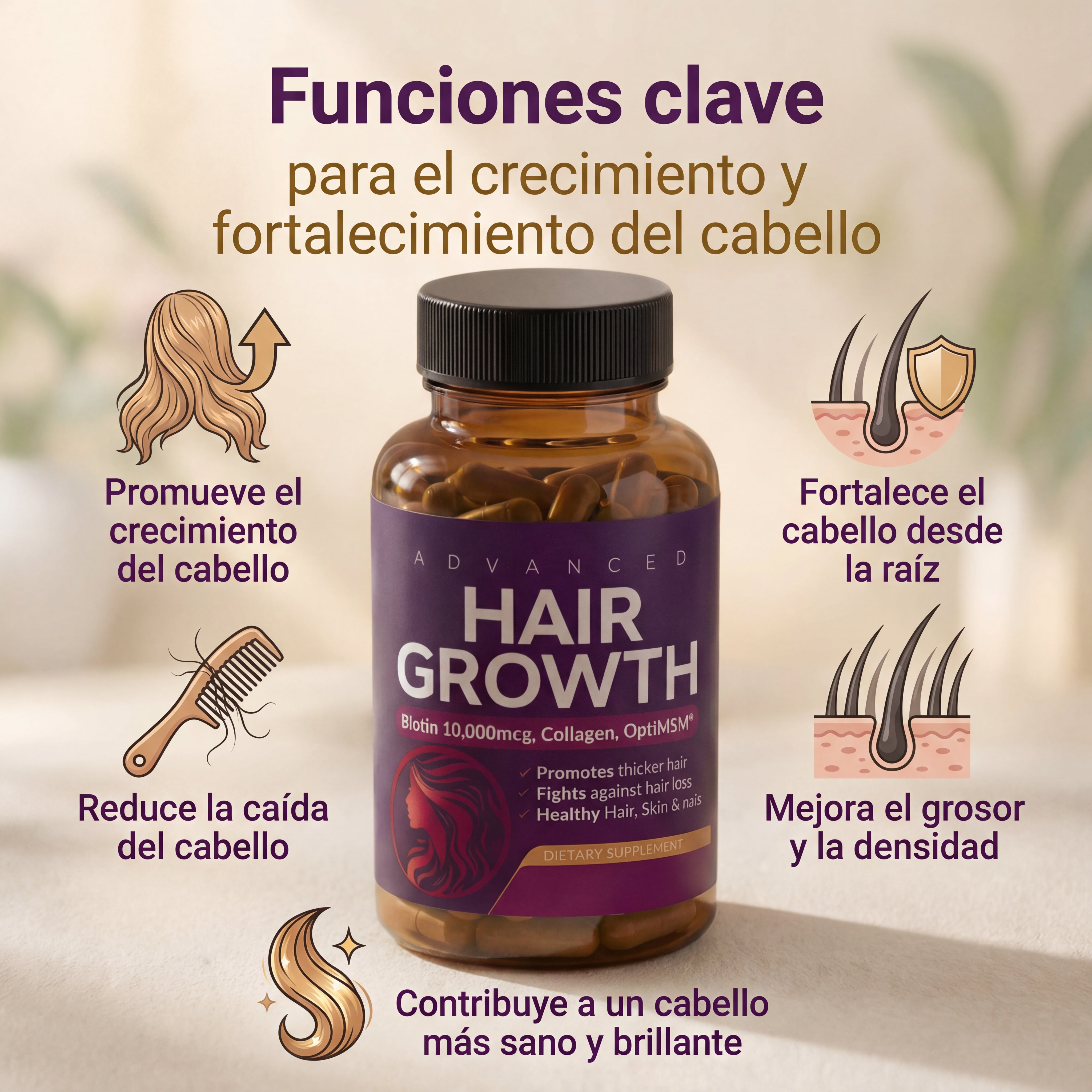 Hair Growth - Aumenta el cabello en semanas