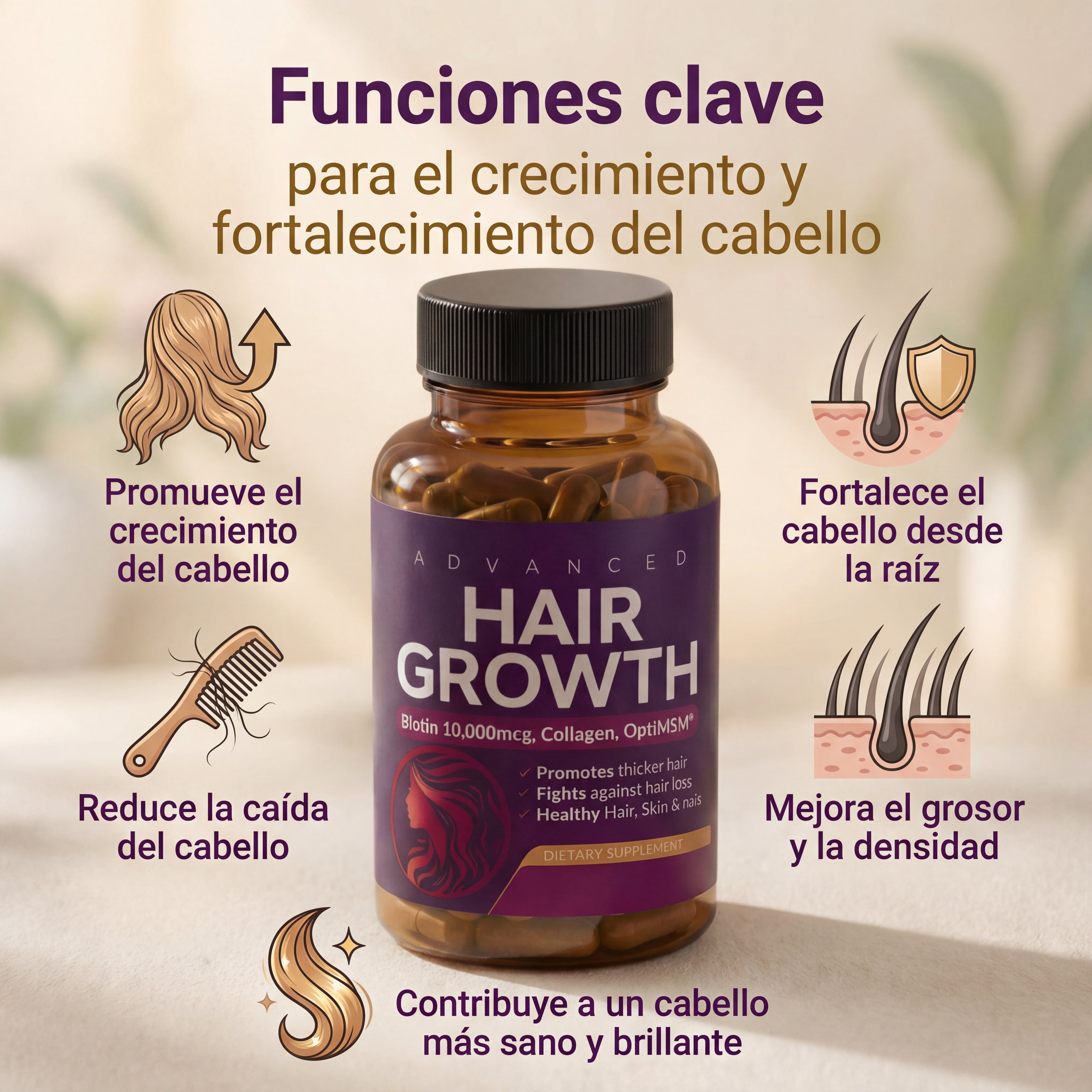 Hair Growth - Aumenta el cabello en semanas